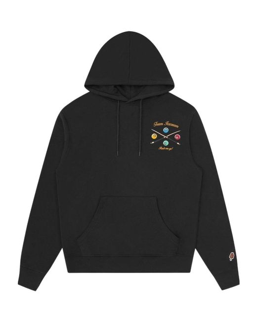 ICECREAM Black Long-Sleeved Hooded Sweatshirt for men