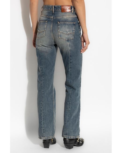 Zadig & Voltaire Blue Faded Straight-Leg Jeans