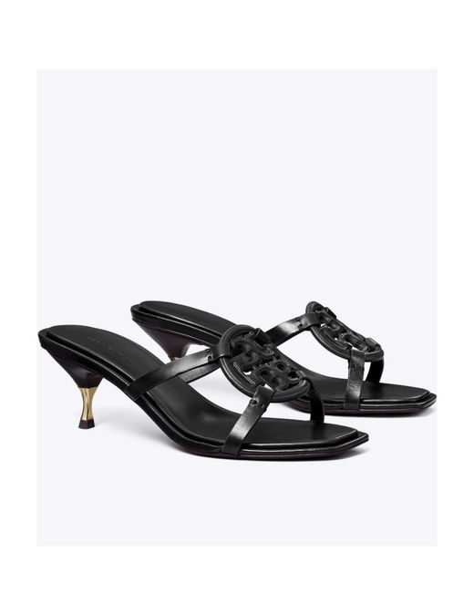 Tory Burch Multicolor Logo Detailed Heeled Sandals