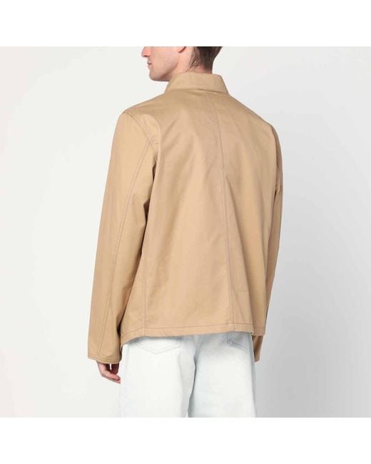 NAMACHEKO Natural Straight Hem Overshirt for men