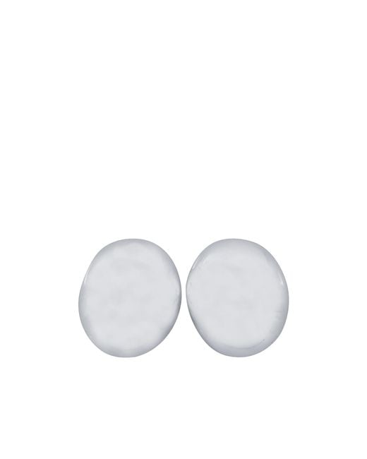 FEDERICA TOSI White Isa Clip-On Earrings
