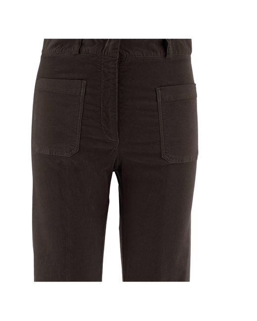 Ql2 Black Nina Flared Velvet Pants