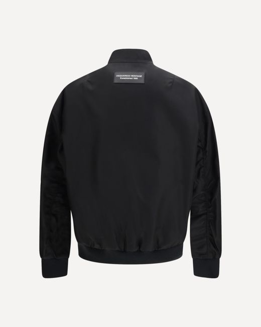DSquared² Black Zip-Up Jacket for men