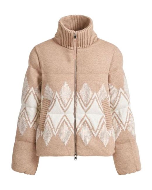 Varley Brown Belinda Knitted Cotton Jacket