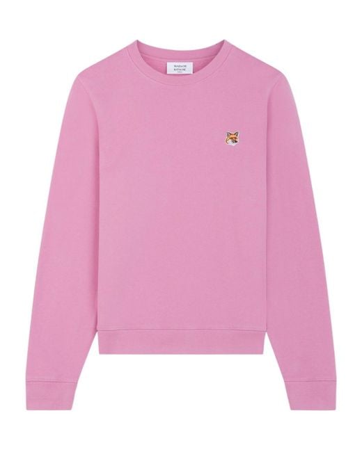 Maison Kitsuné Pink Fox Head Patch Hoodie