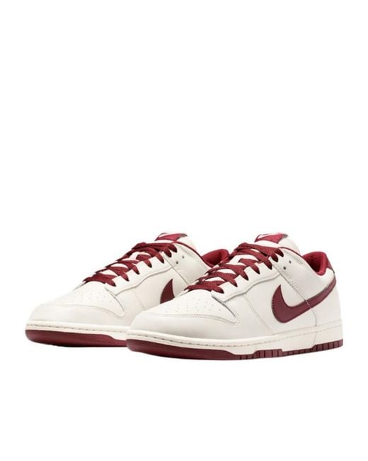 Nike Pink Dunk Retro Low-Top Sneakers for men