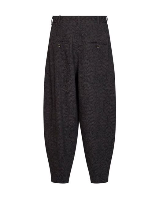 Uma Wang Black Casual Pants With Belt Loops for men