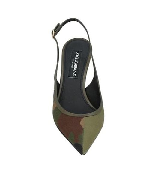 Dolce & Gabbana Metallic Camouflageprint Highheels