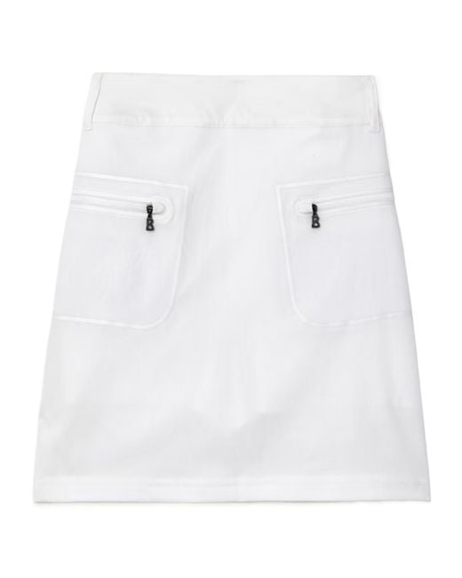 Bogner White Mirana Shell Mini Golf Skirt