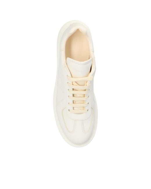 McQueen White Oversized Lace-Up Sneakers