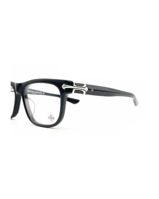 Chrome Hearts Metallic Geometric Non-Prescription Glasses for men