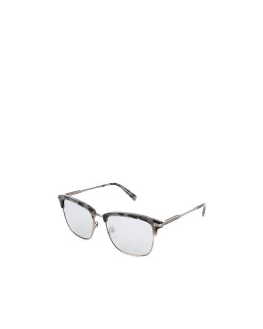 Zegna White Square-Frame Sunglasses for men