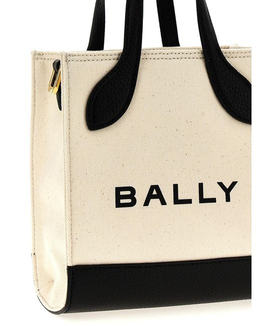 Bally Natural Bar Mini Keep On Tote Bag