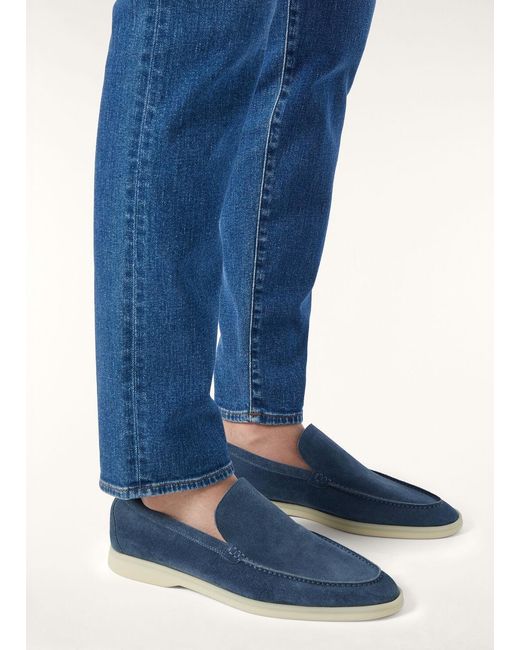 Loro Piana Blue Summer Walk Loafer for men