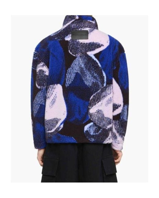 J.W. Anderson Blue Jw Anderson Graphic-Printed Zipped Jacket for men