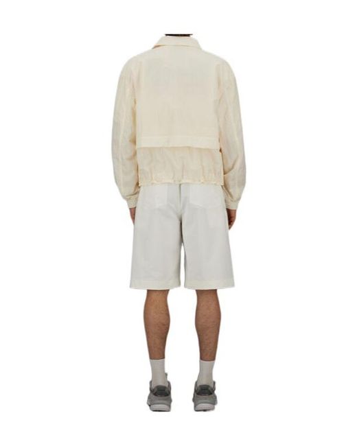 Herno White Tech-Crincle Jacket for men