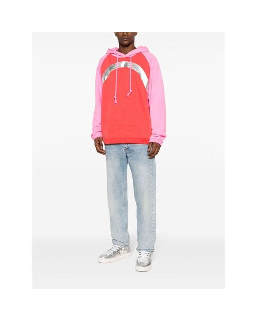 ERL Pink Long Sleeve Drawstring Hoodie