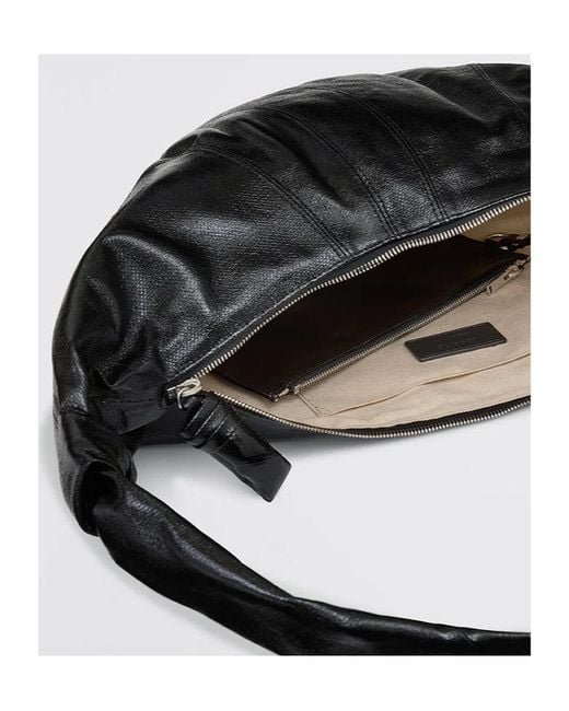 Lemaire Black Large Croissant Leather Bag