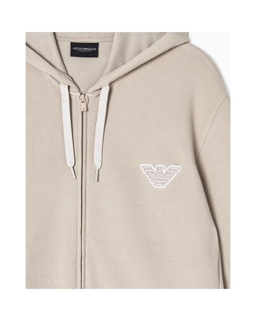Emporio Armani Natural Simple Hooded Sweatshirt for men
