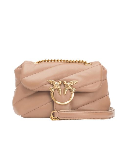 Pinko Pink Love Baby Puff Quilted Crossbody Bag