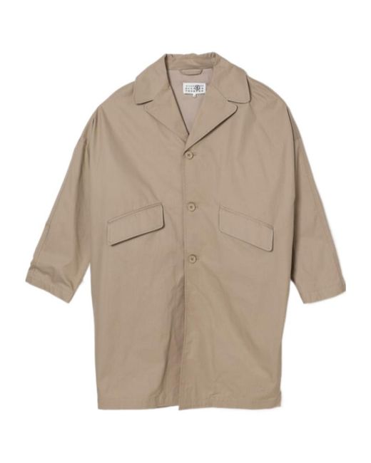 MM6 by Maison Margiela Natural Kids Single-Breasted Blazer for men