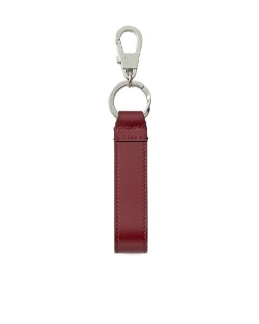 Gucci Red Keychain With Hook Closure