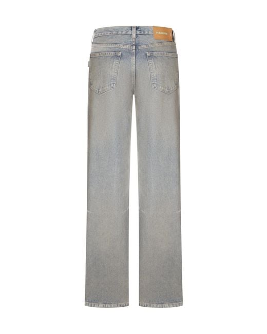 Haikure Blue Korea High-Waist Wide-Leg Jeans
