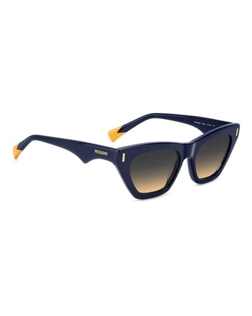 Missoni Blue Logo Detail Sunglasses