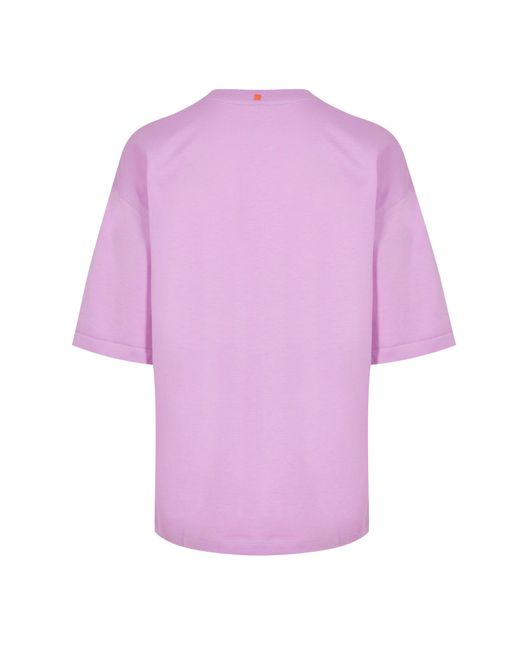Boss Purple Solid Color T-Shirt
