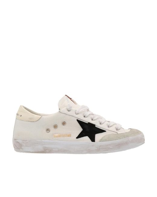 Golden Goose Deluxe Brand White Super Star Low-Top Sneakers for men