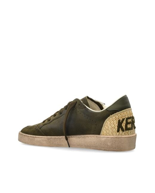 Golden Goose Deluxe Brand Green Ballstar Lace-Up Sneakers