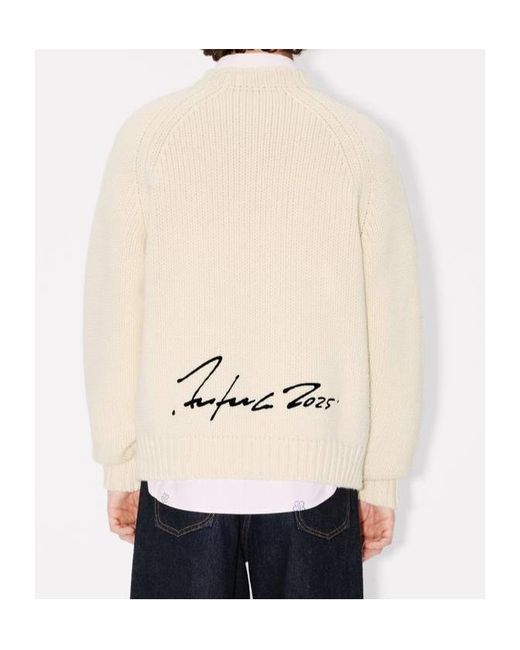 KENZO White X Futura 2000 Crewneck Knitted Jumper for men