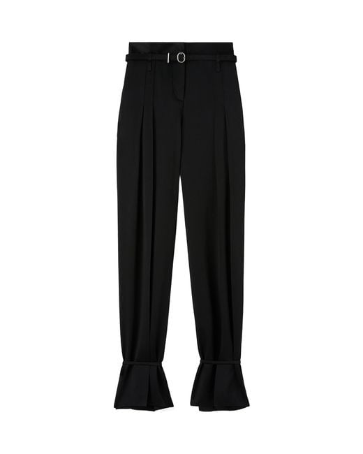Jil Sander Black High Waist Tailored Trousers