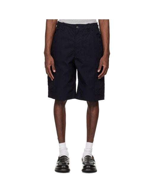 Nanamica Black Cargo Shorts for men