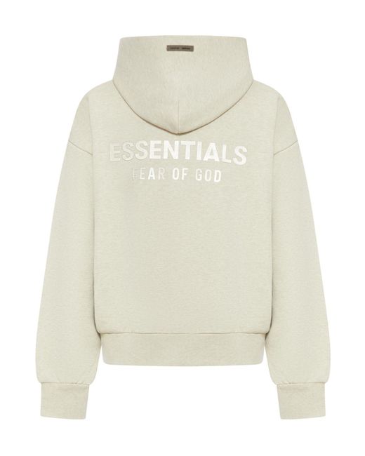 Fear Of God White Logo Plaque Kangaroo-Pocket Hoodie for men