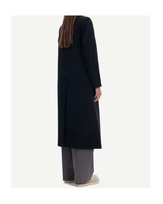 Samsøe & Samsøe Black Falcon Double-Breasted Coat