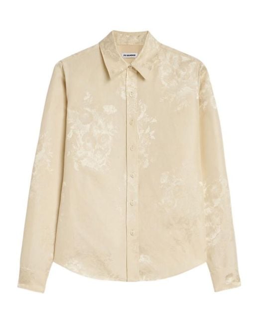 Jil Sander Natural Long-Sleeved Shirt