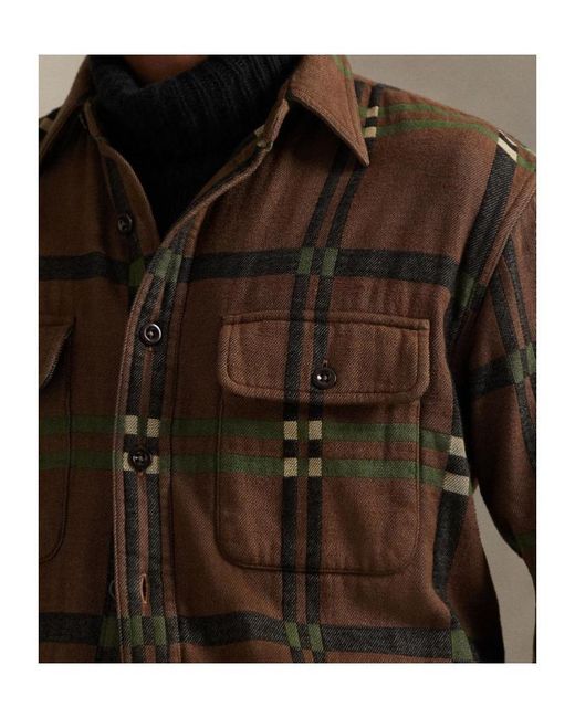 Polo Ralph Lauren Brown Jacquard Shirt Jacket for men