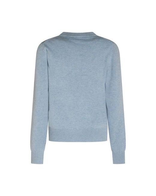 Ganni Blue Long Sleeve Sweater