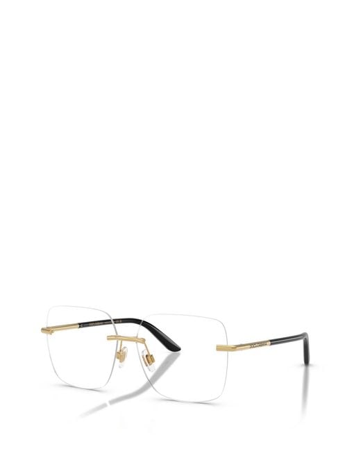 Dolce & Gabbana Natural Eyewear Square Frame Glasses