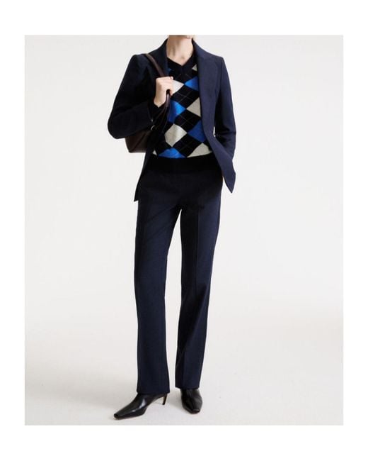 Marella Blue V Neck Jumper