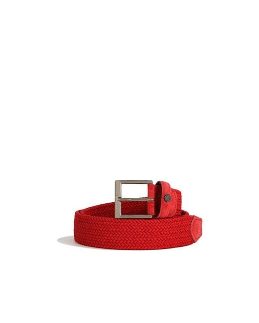 Paul & Shark Red Logo Belt for men