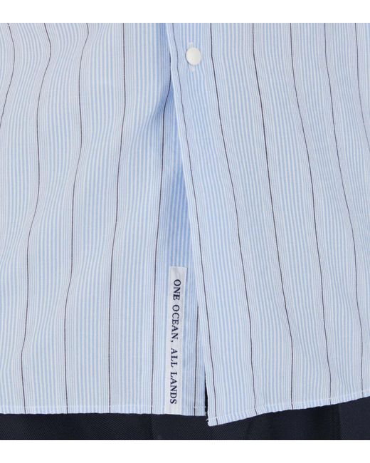 Nanamica White Striped Shirt for men