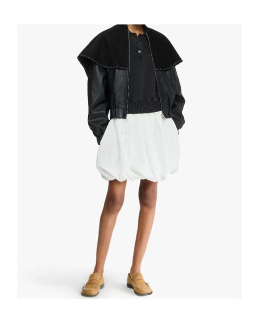 J.W. Anderson Black Jw Anderson Oversized Collar Bomber Jacket