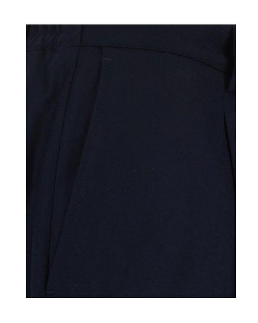 Low Brand Blue Casual Trousers With Belt Loops for men