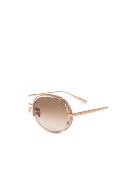 Linda Farrow Pink Finn Oval Frame Sunglasses for men
