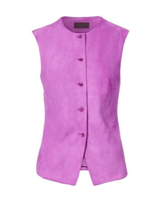 Stouls Purple Leather Top