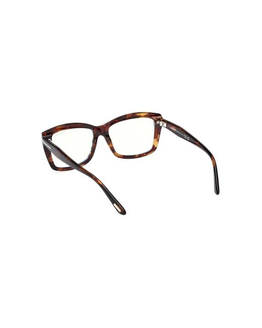 Tom Ford White Eyewear Rectangular Frame Glasses