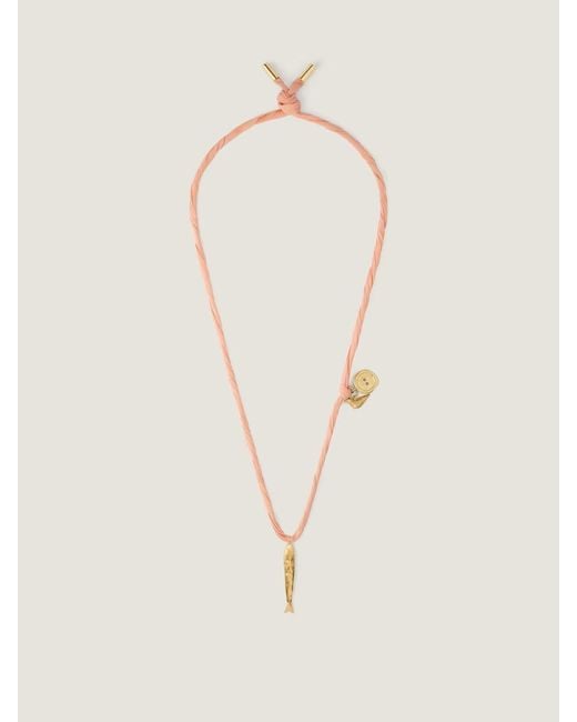 Givenchy White Lucky Charms Necklace