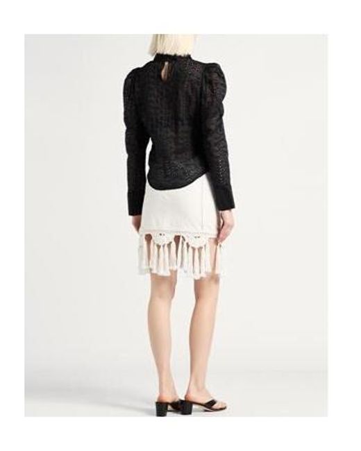 Isabel Marant Black Top Ramie, Polyester, Cotton, Polyamide
